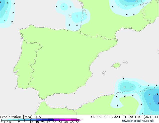 Precipitación CFS dom 29.09.2024 00 UTC