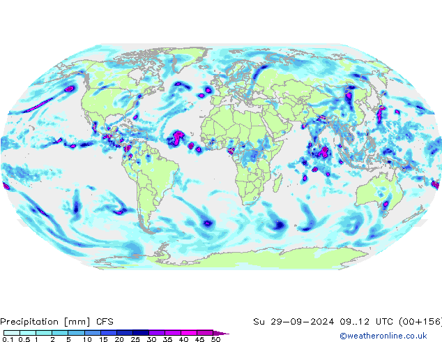 Precipitation CFS Su 29.09.2024 12 UTC