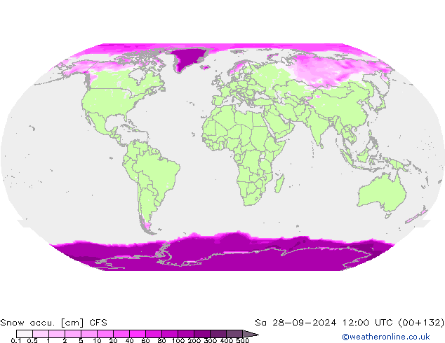 Snow accu. CFS  28.09.2024 12 UTC