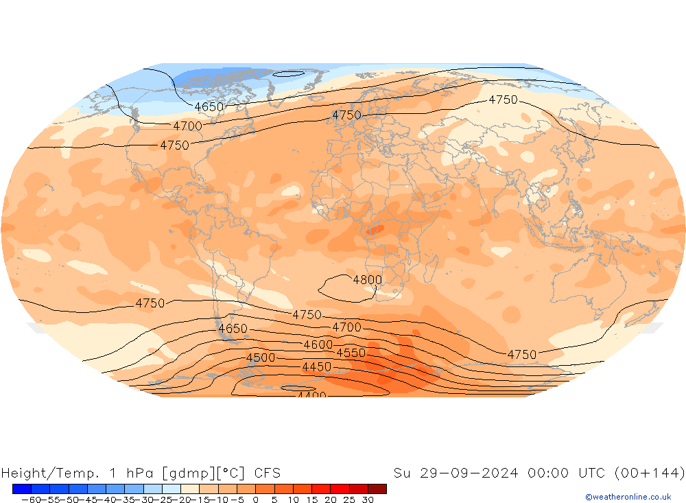 Géop./Temp. 1 hPa CFS dim 29.09.2024 00 UTC