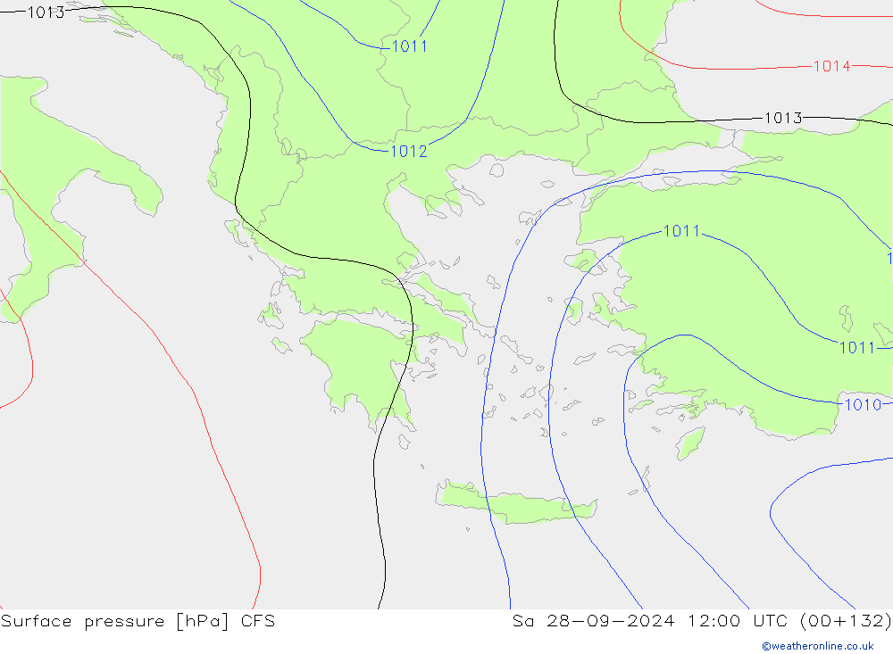 Luchtdruk (Grond) CFS za 28.09.2024 12 UTC