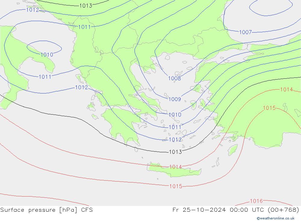 Bodendruck CFS Fr 25.10.2024 00 UTC