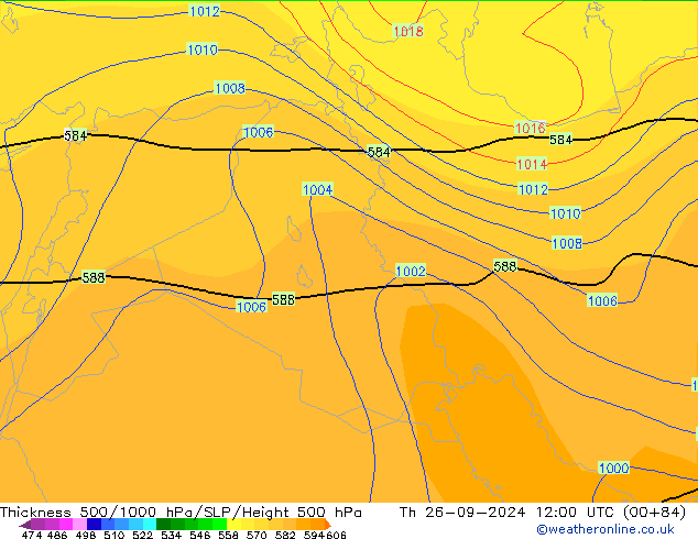 Thck 500-1000hPa CFS Th 26.09.2024 12 UTC