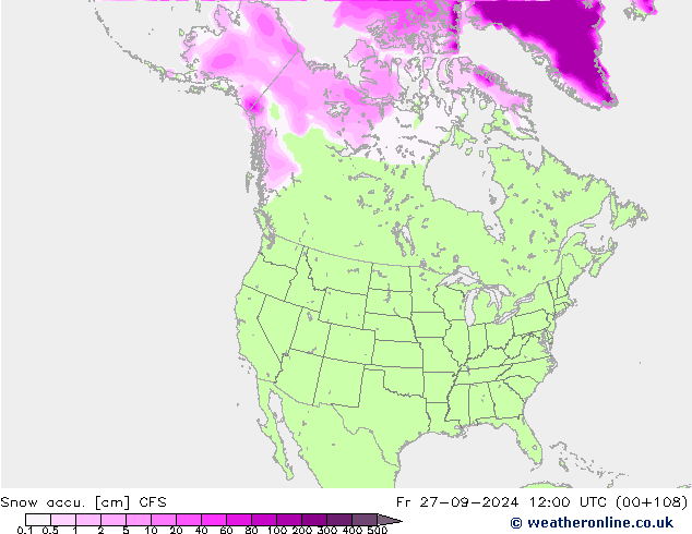 Snow accu. CFS  27.09.2024 12 UTC