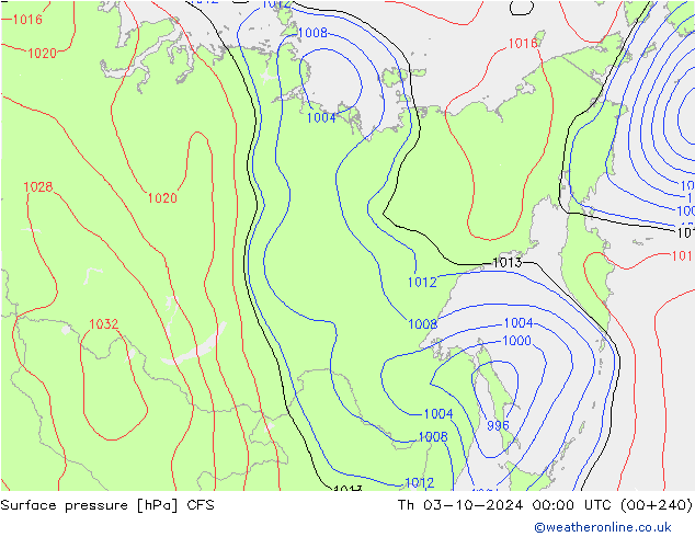 pressão do solo CFS Qui 03.10.2024 00 UTC