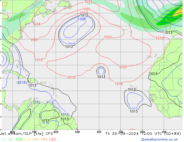 Prąd strumieniowy CFS czw. 26.09.2024 12 UTC