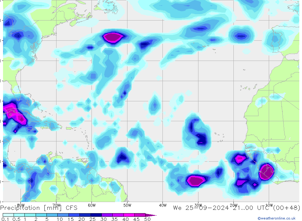 Precipitation CFS We 25.09.2024 00 UTC