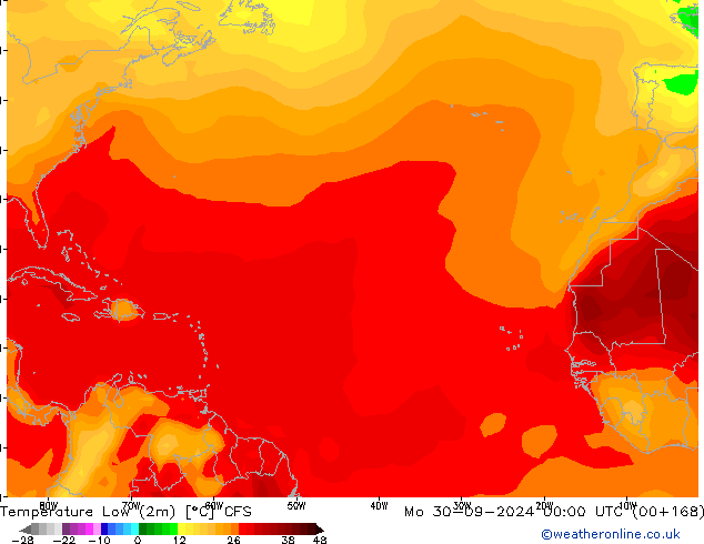 Темпер. мин. (2т) CFS пн 30.09.2024 00 UTC