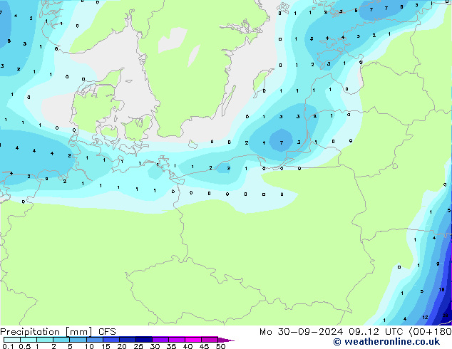 Precipitation CFS Mo 30.09.2024 12 UTC