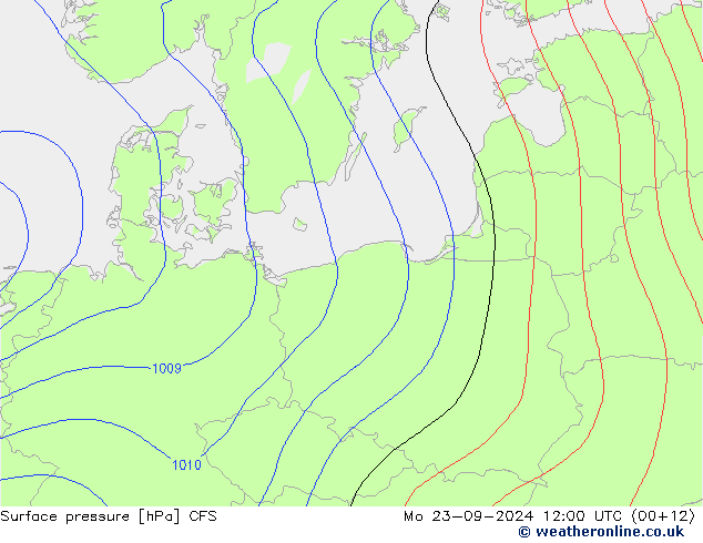 ciśnienie CFS pon. 23.09.2024 12 UTC