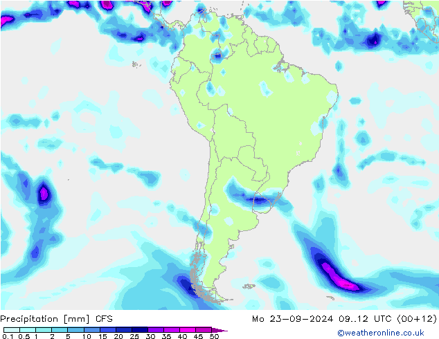 Precipitation CFS Mo 23.09.2024 12 UTC