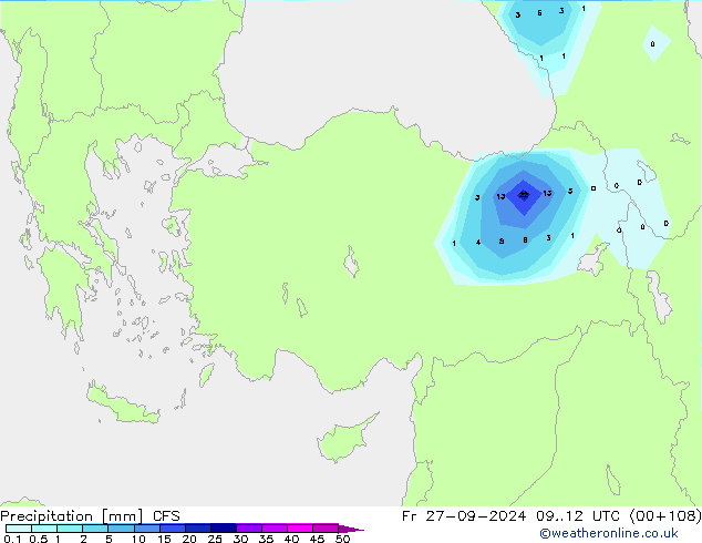 precipitação CFS Sex 27.09.2024 12 UTC