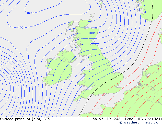 ciśnienie CFS nie. 06.10.2024 12 UTC