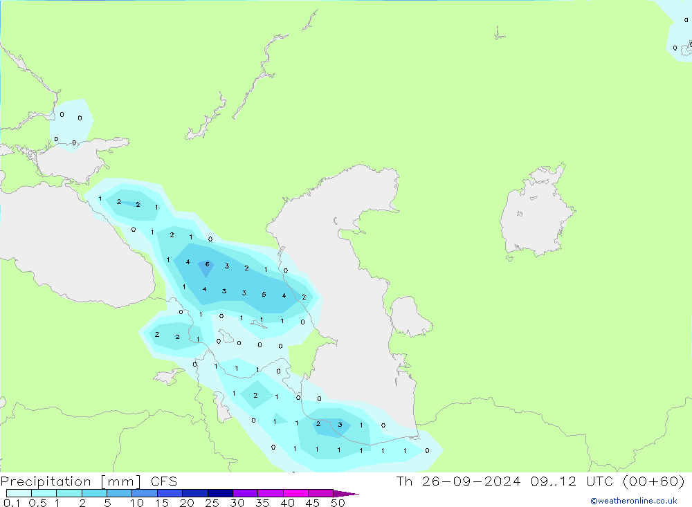 Yağış CFS Per 26.09.2024 12 UTC