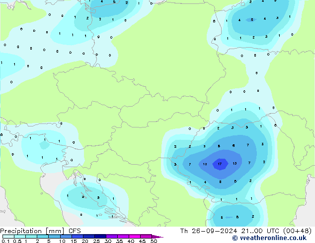 Precipitation CFS Th 26.09.2024 00 UTC