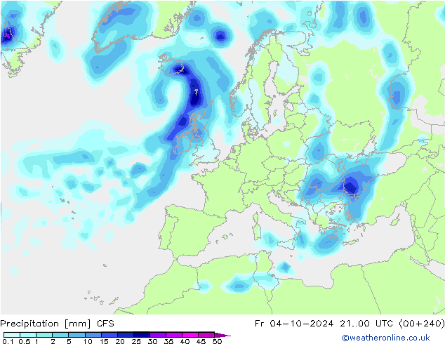 Precipitation CFS Fr 04.10.2024 00 UTC