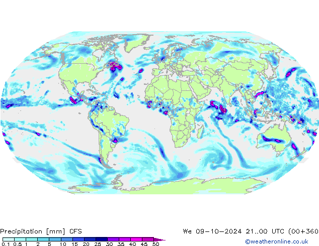 Precipitation CFS We 09.10.2024 00 UTC