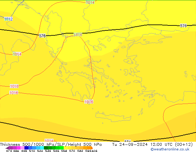 Thck 500-1000hPa CFS Tu 24.09.2024 12 UTC