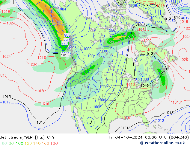 Corrente a getto CFS ven 04.10.2024 00 UTC