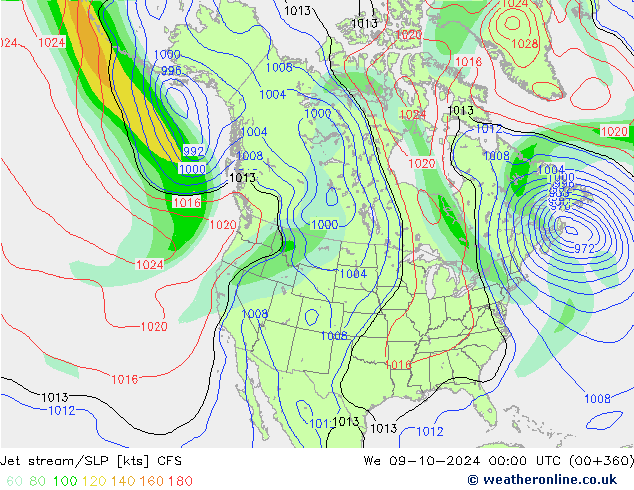 Straalstroom/SLP CFS wo 09.10.2024 00 UTC