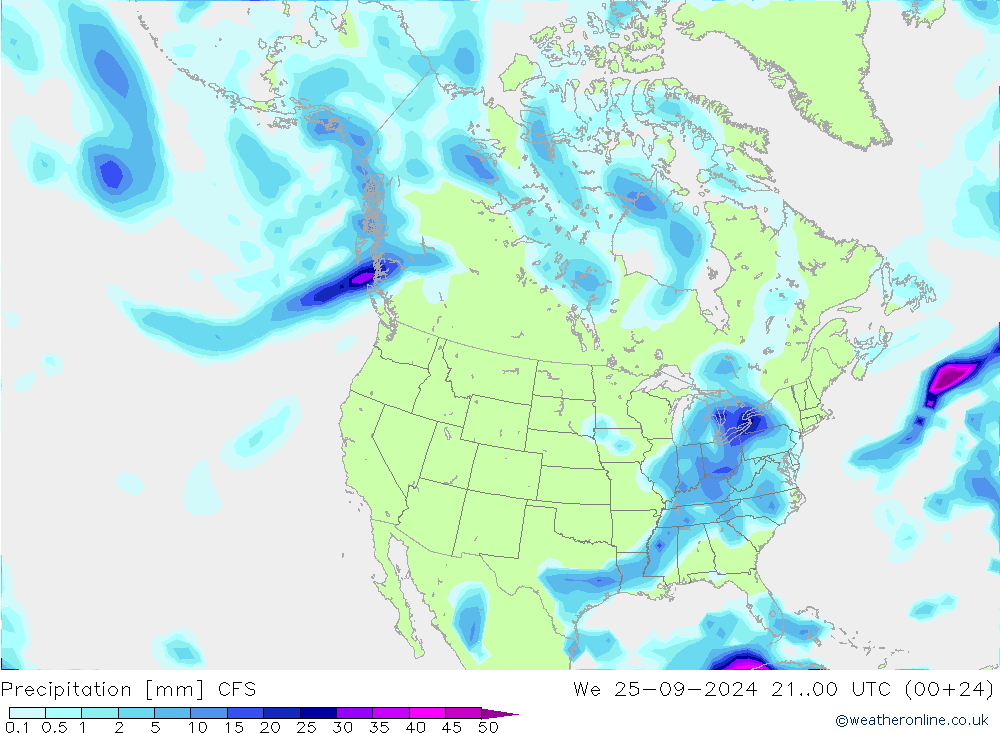 Precipitation CFS We 25.09.2024 00 UTC