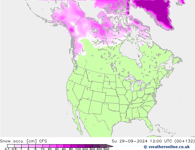 Snow accu. CFS Ne 29.09.2024 12 UTC