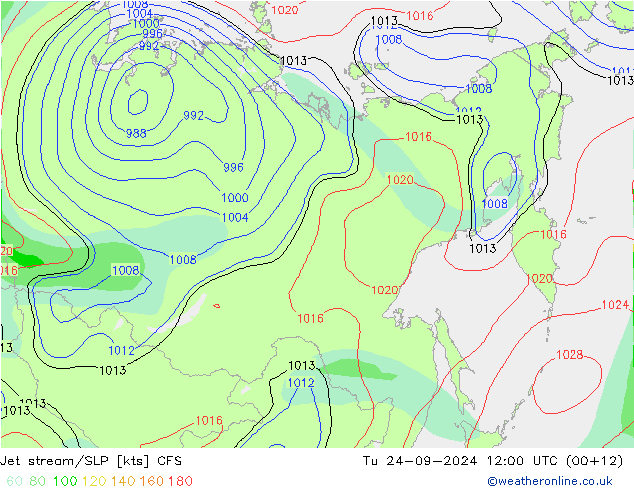 Straalstroom/SLP CFS di 24.09.2024 12 UTC