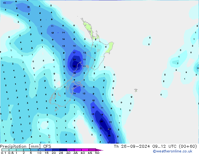 Yağış CFS Per 26.09.2024 12 UTC