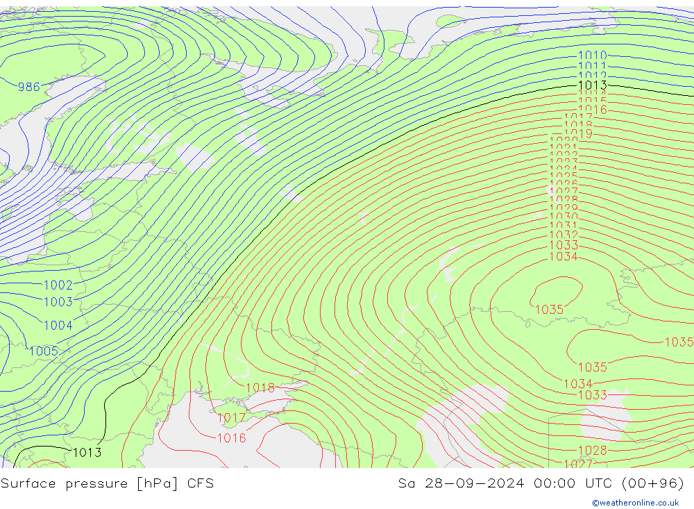 pression de l'air CFS sam 28.09.2024 00 UTC