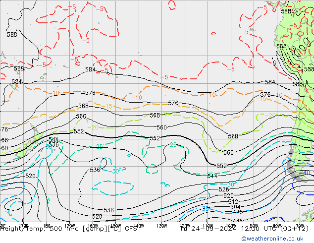 Height/Temp. 500 hPa CFS mar 24.09.2024 12 UTC