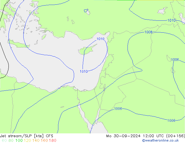 Prąd strumieniowy CFS pon. 30.09.2024 12 UTC