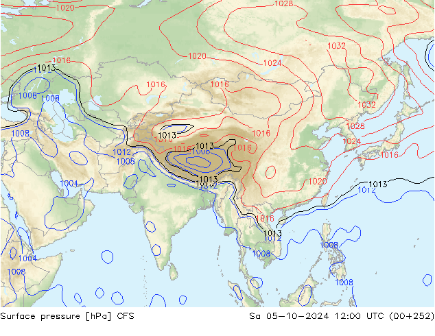 pression de l'air CFS sam 05.10.2024 12 UTC