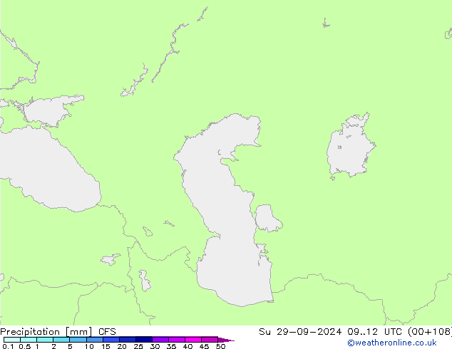 Precipitation CFS Su 29.09.2024 12 UTC