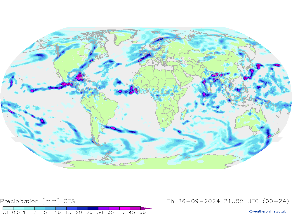 Precipitation CFS Th 26.09.2024 00 UTC