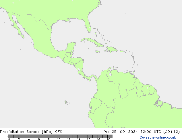 Precipitazione Spread CFS mer 25.09.2024 12 UTC