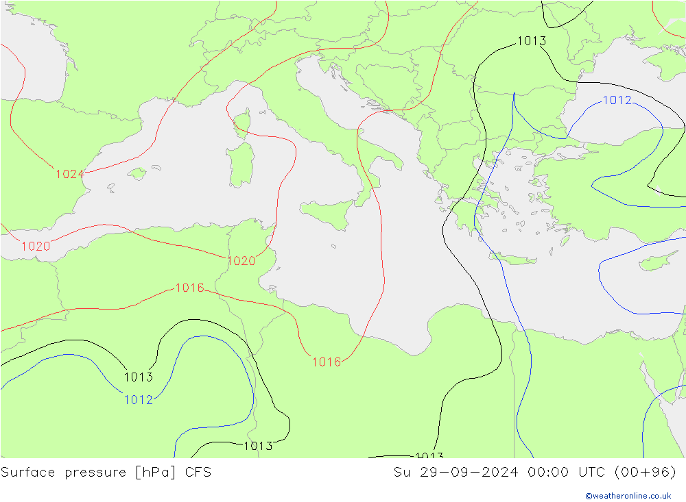 ciśnienie CFS nie. 29.09.2024 00 UTC