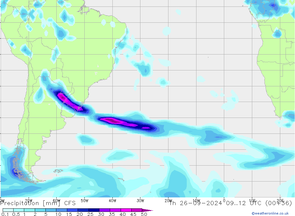 Neerslag CFS do 26.09.2024 12 UTC