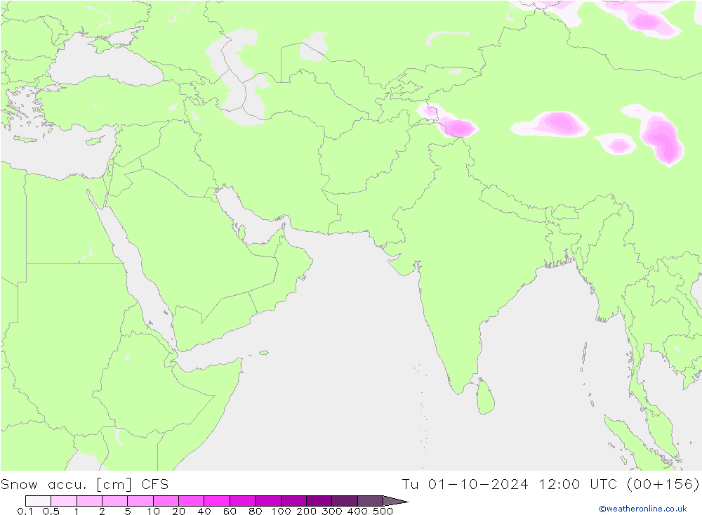 Snow accu. CFS mar 01.10.2024 12 UTC