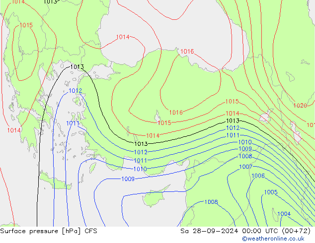 ciśnienie CFS so. 28.09.2024 00 UTC