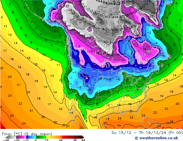 Temperature High (2m) CFS Sa 21.09.2024 00 UTC