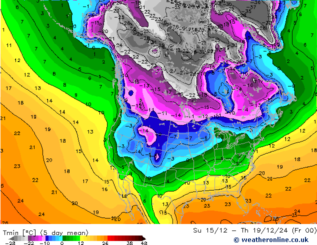 Temperature Low (2m) CFS Sa 21.09.2024 00 UTC