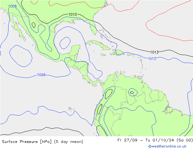 приземное давление CFS сб 21.09.2024 12 UTC