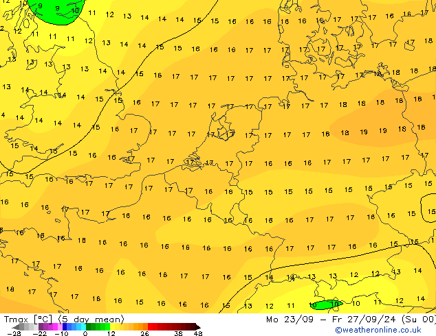 Temperatura máx. (2m) CFS mar 01.10.2024 00 UTC