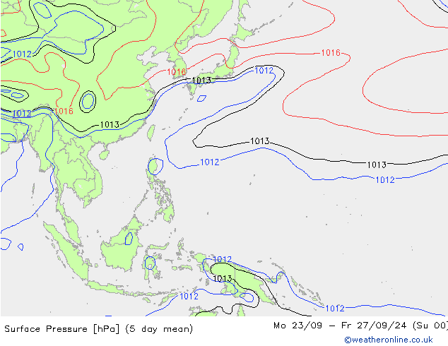 Surface pressure CFS Su 29.09.2024 00 UTC