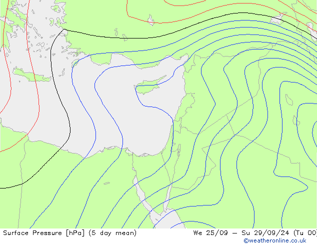 Surface pressure CFS Mo 30.09.2024 00 UTC