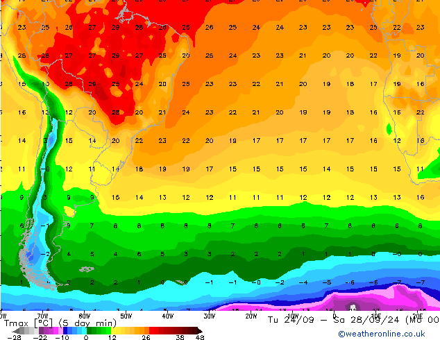 Max.  (2m) CFS  27.09.2024 00 UTC