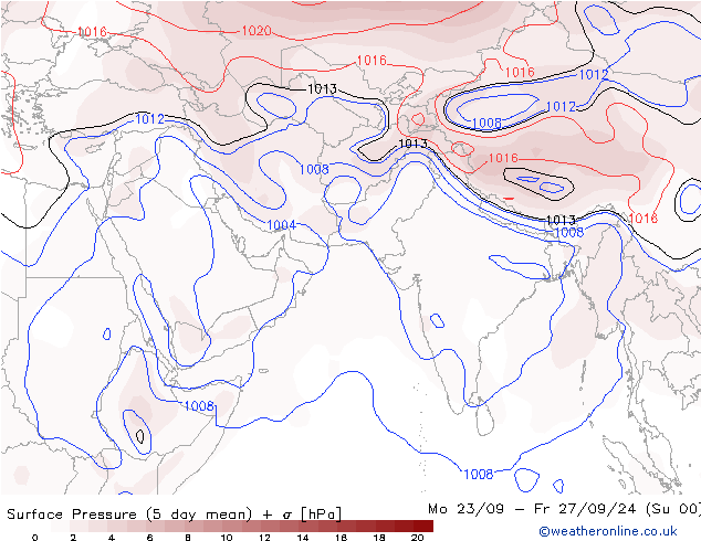 Surface pressure CFS Tu 08.10.2024 12 UTC