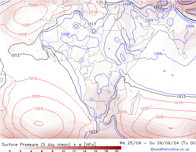 Atmosférický tlak CFS Út 24.09.2024 12 UTC