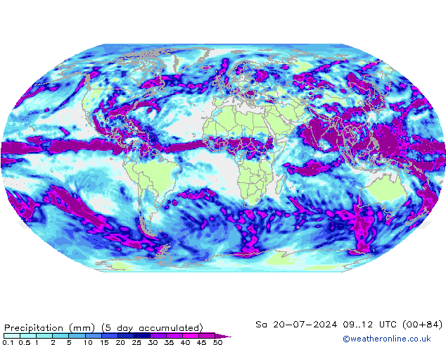 降水 CFS 星期四 25.07.2024 00 UTC