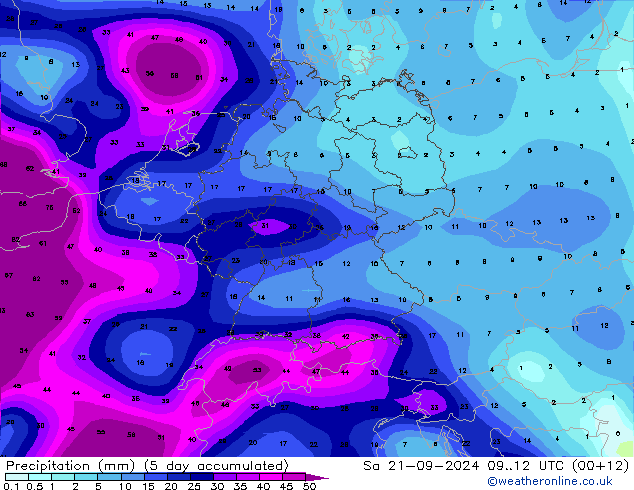 precipitação CFS Sex 27.09.2024 12 UTC